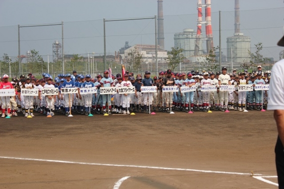 JFEちばまつり少年軟式野球大会開会式