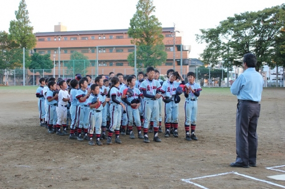 JFEちばまつり少年軟式野球大会祝勝会
